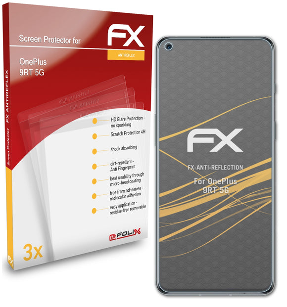 atFoliX FX-Antireflex Displayschutzfolie für OnePlus 9RT 5G