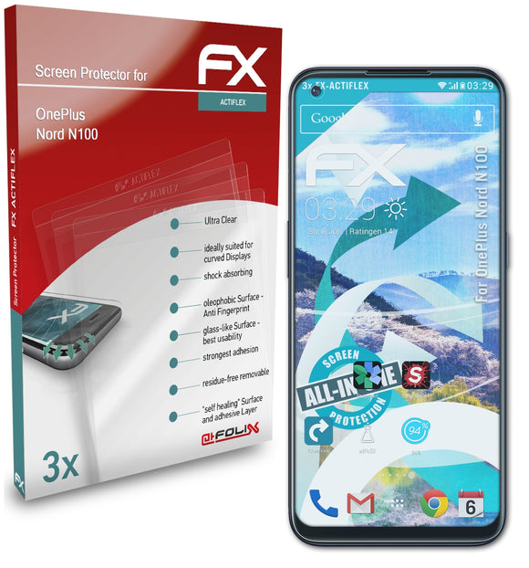 atFoliX FX-ActiFleX Displayschutzfolie für OnePlus Nord N100
