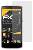 Panzerfolie atFoliX kompatibel mit OnePlus One, entspiegelnde und stoßdämpfende FX (3X)