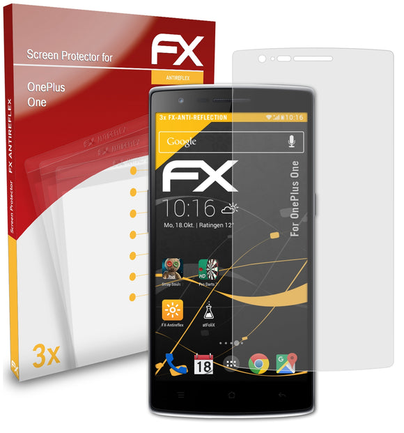 atFoliX FX-Antireflex Displayschutzfolie für OnePlus One