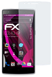 Glasfolie atFoliX kompatibel mit OnePlus One, 9H Hybrid-Glass FX