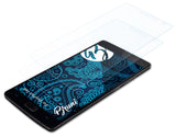 Schutzfolie Bruni kompatibel mit OnePlus Two, glasklare (2X)