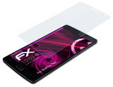 Glasfolie atFoliX kompatibel mit OnePlus Two, 9H Hybrid-Glass FX