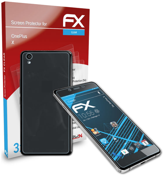 atFoliX FX-Clear Schutzfolie für OnePlus X