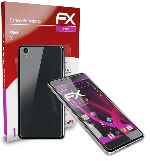 atFoliX FX-Hybrid-Glass Panzerglasfolie für OnePlus X