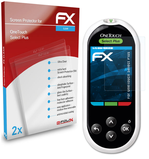 atFoliX FX-Clear Schutzfolie für OneTouch Select Plus