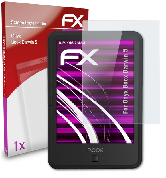 atFoliX FX-Hybrid-Glass Panzerglasfolie für Onyx Boox Darwin 5