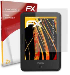 atFoliX FX-Antireflex Displayschutzfolie für Onyx Boox Faust 4