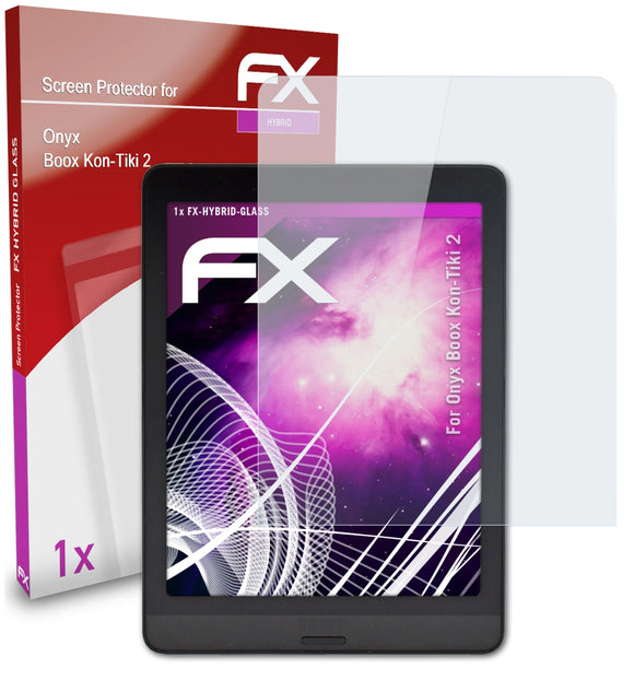 atFoliX FX-Hybrid-Glass Panzerglasfolie für Onyx Boox Kon-Tiki 2