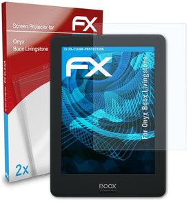 atFoliX FX-Clear Schutzfolie für Onyx Boox Livingstone