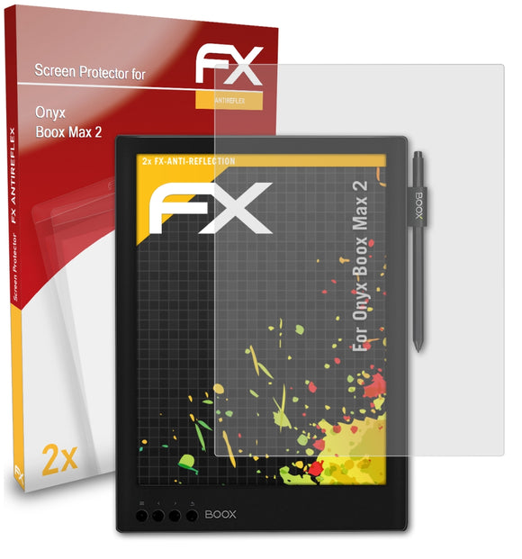 atFoliX FX-Antireflex Displayschutzfolie für Onyx Boox Max 2