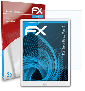 atFoliX FX-Clear Schutzfolie für Onyx Boox Max 3