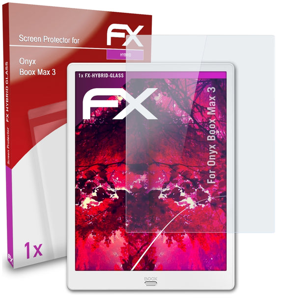 atFoliX FX-Hybrid-Glass Panzerglasfolie für Onyx Boox Max 3