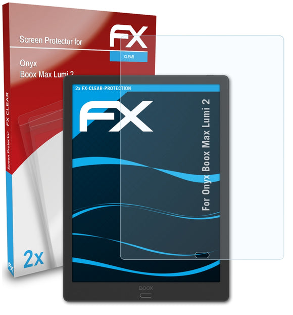 atFoliX FX-Clear Schutzfolie für Onyx Boox Max Lumi 2