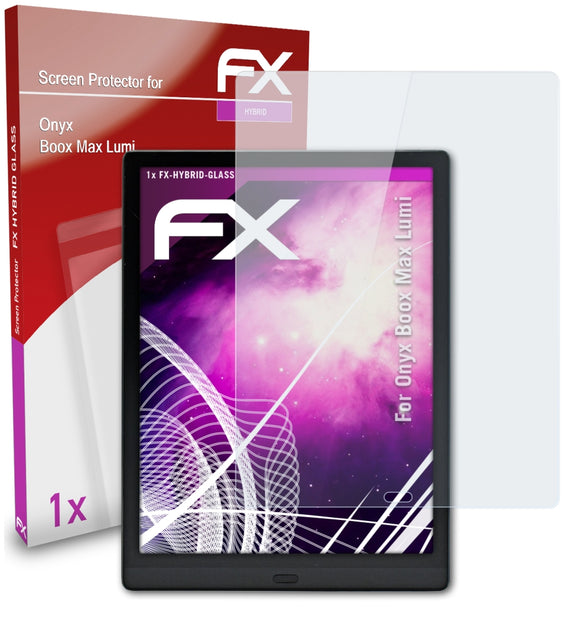 atFoliX FX-Hybrid-Glass Panzerglasfolie für Onyx Boox Max Lumi
