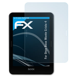 atFoliX FX-Clear Schutzfolie für Onyx Boox Monte Cristo 4