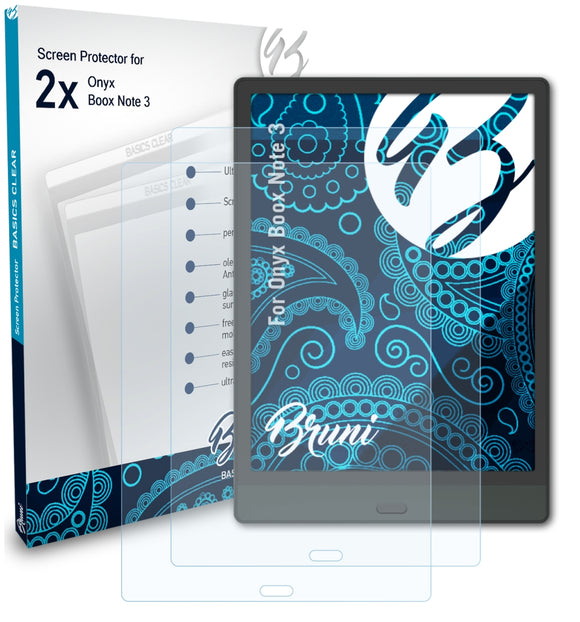 Bruni Basics-Clear Displayschutzfolie für Onyx Boox Note 3
