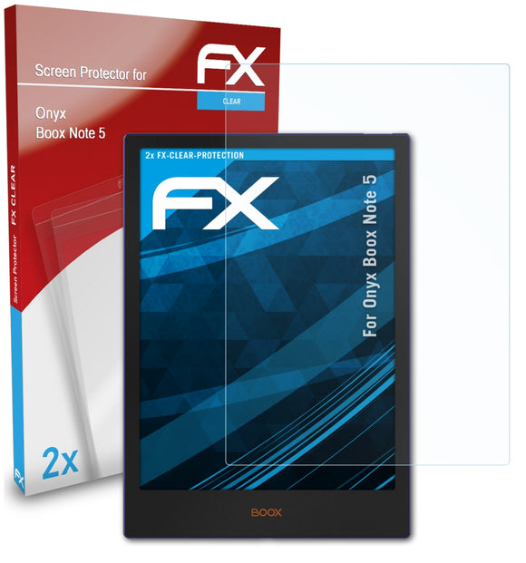 atFoliX FX-Clear Schutzfolie für Onyx Boox Note 5