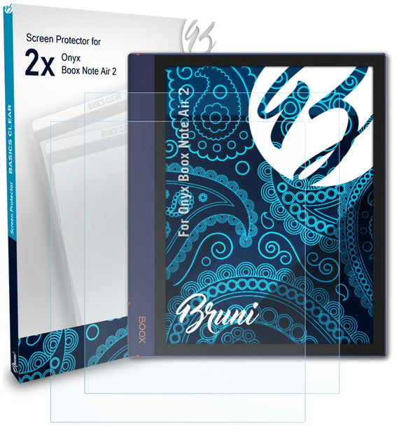 Bruni Basics-Clear Displayschutzfolie für Onyx Boox Note Air 2