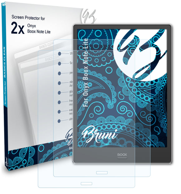 Bruni Basics-Clear Displayschutzfolie für Onyx Boox Note Lite
