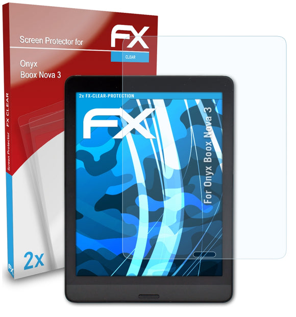 atFoliX FX-Clear Schutzfolie für Onyx Boox Nova 3