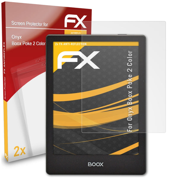 atFoliX FX-Antireflex Displayschutzfolie für Onyx Boox Poke 2 Color