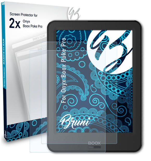 Bruni Basics-Clear Displayschutzfolie für Onyx Boox Poke Pro
