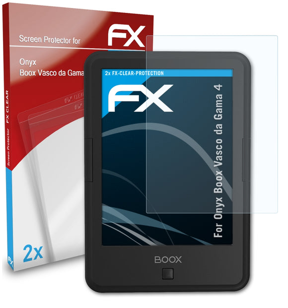 atFoliX FX-Clear Schutzfolie für Onyx Boox Vasco da Gama 4