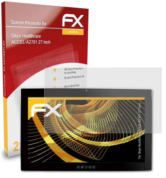 atFoliX FX-Antireflex Displayschutzfolie für Onyx Healthcare ACCEL-A2701 (27 Inch)