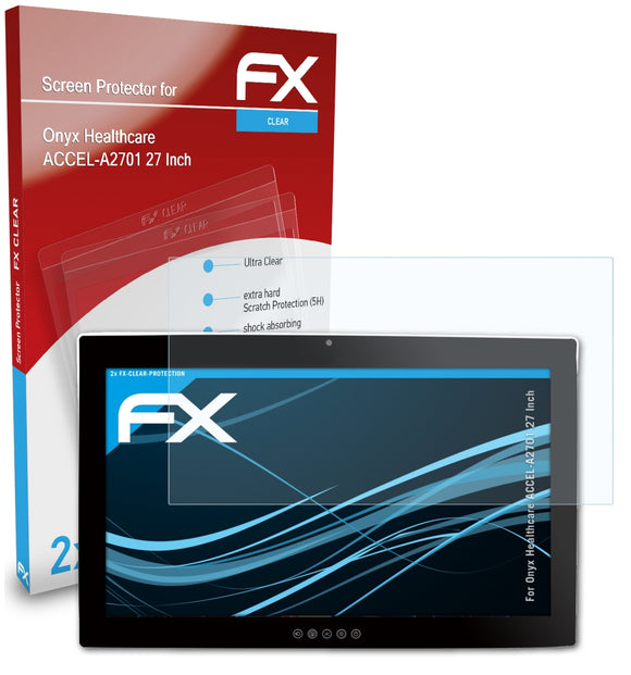 atFoliX FX-Clear Schutzfolie für Onyx Healthcare ACCEL-A2701 (27 Inch)