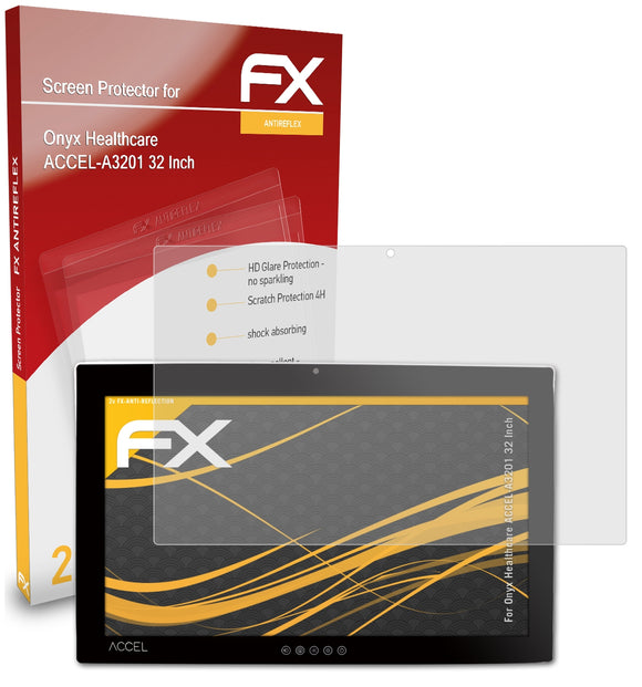 atFoliX FX-Antireflex Displayschutzfolie für Onyx Healthcare ACCEL-A3201 (32 Inch)