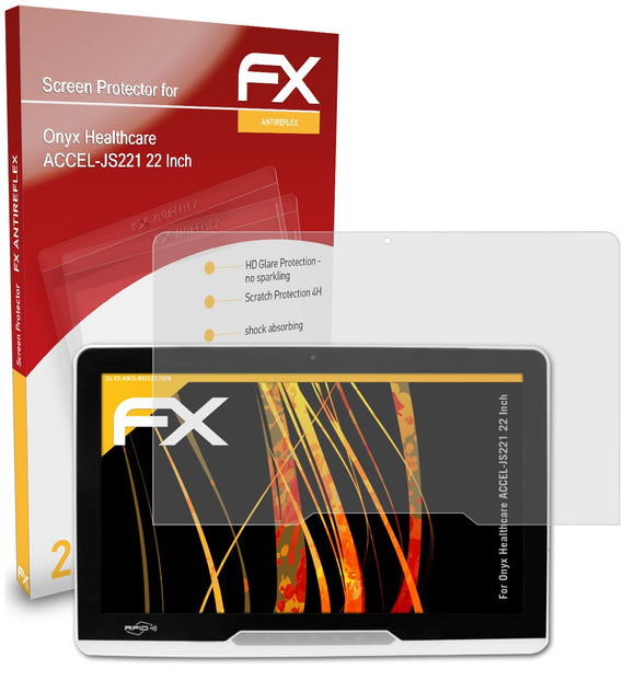 atFoliX FX-Antireflex Displayschutzfolie für Onyx Healthcare ACCEL-JS221 (22 Inch)