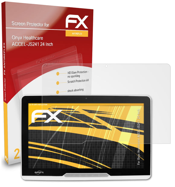 atFoliX FX-Antireflex Displayschutzfolie für Onyx Healthcare ACCEL-JS241 (24 Inch)