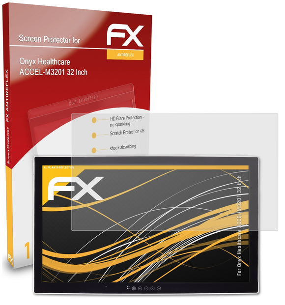 atFoliX FX-Antireflex Displayschutzfolie für Onyx Healthcare ACCEL-M3201 (32 Inch)