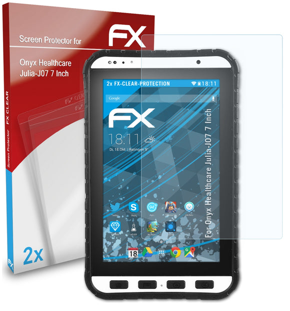 atFoliX FX-Clear Schutzfolie für Onyx Healthcare Julia-J07 (7 Inch)