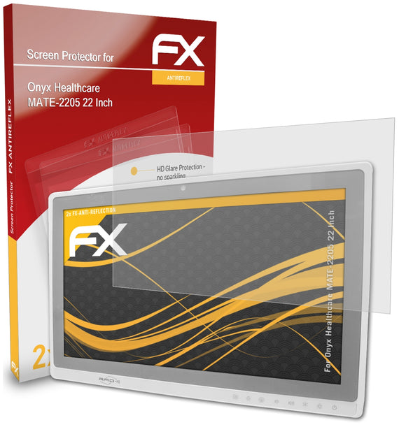 atFoliX FX-Antireflex Displayschutzfolie für Onyx Healthcare MATE-2205 (22 Inch)