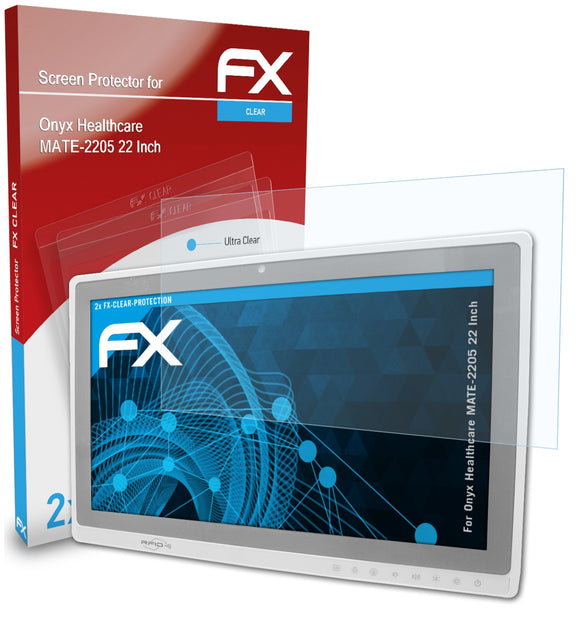 atFoliX FX-Clear Schutzfolie für Onyx Healthcare MATE-2205 (22 Inch)