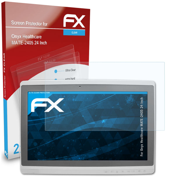 atFoliX FX-Clear Schutzfolie für Onyx Healthcare MATE-2405 (24 Inch)