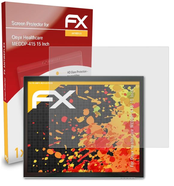 atFoliX FX-Antireflex Displayschutzfolie für Onyx Healthcare MEDDP-415 (15 Inch)