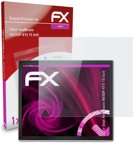 atFoliX FX-Hybrid-Glass Panzerglasfolie für Onyx Healthcare MEDDP-415 (15 Inch)