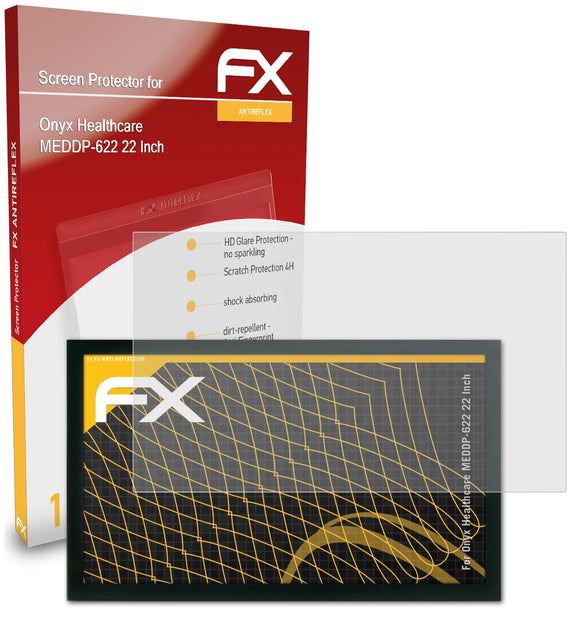 atFoliX FX-Antireflex Displayschutzfolie für Onyx Healthcare MEDDP-622 (22 Inch)