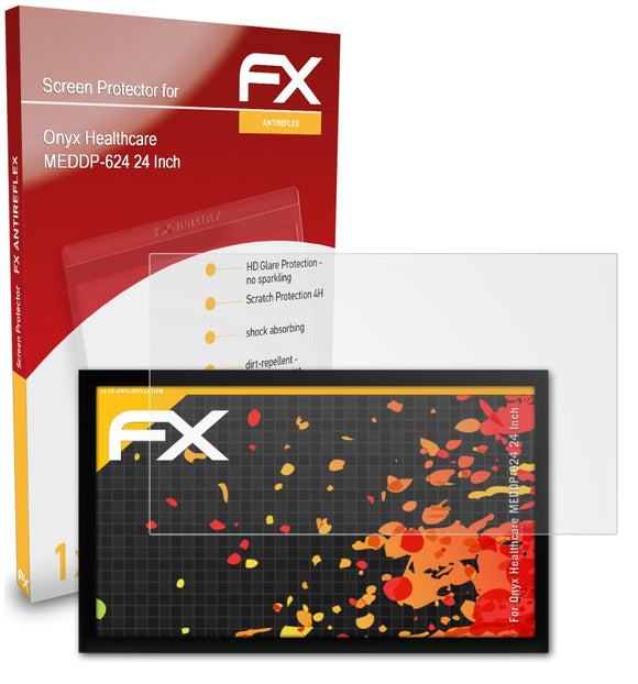 atFoliX FX-Antireflex Displayschutzfolie für Onyx Healthcare MEDDP-624 (24 Inch)