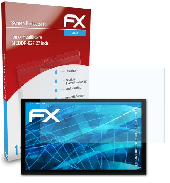 atFoliX FX-Clear Schutzfolie für Onyx Healthcare MEDDP-627 (27 Inch)