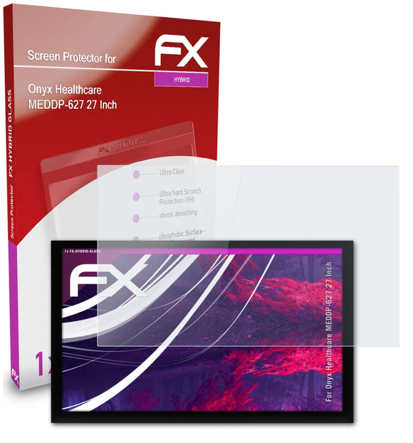 atFoliX FX-Hybrid-Glass Panzerglasfolie für Onyx Healthcare MEDDP-627 (27 Inch)