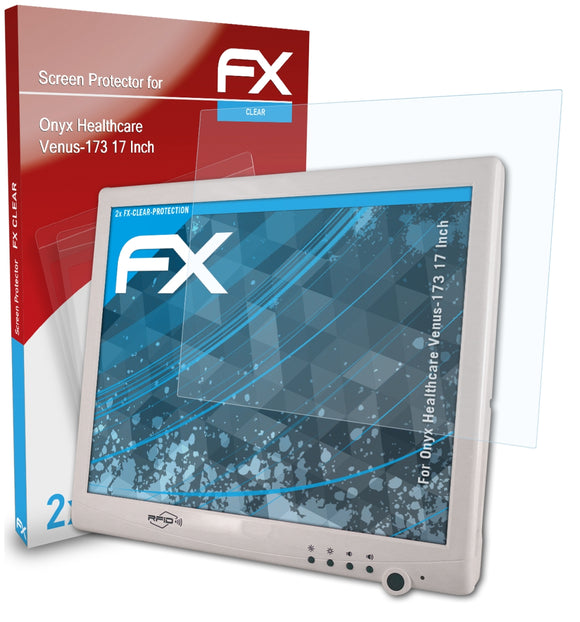 atFoliX FX-Clear Schutzfolie für Onyx Healthcare Venus-173 (17 Inch)