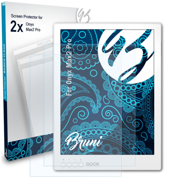 Bruni Basics-Clear Displayschutzfolie für Onyx Max2 Pro