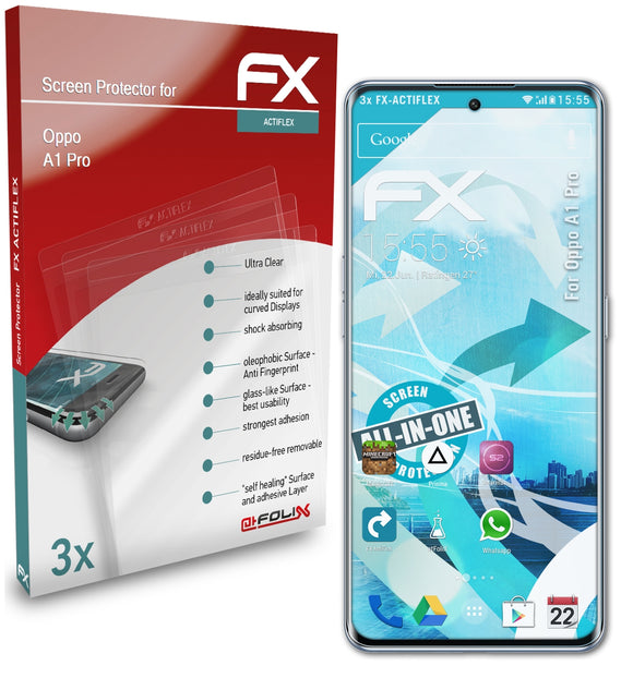 atFoliX FX-ActiFleX Displayschutzfolie für Oppo A1 Pro