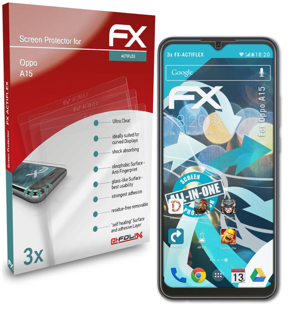 atFoliX FX-ActiFleX Displayschutzfolie für Oppo A15