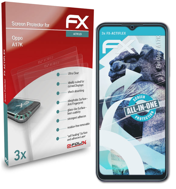 atFoliX FX-ActiFleX Displayschutzfolie für Oppo A17K