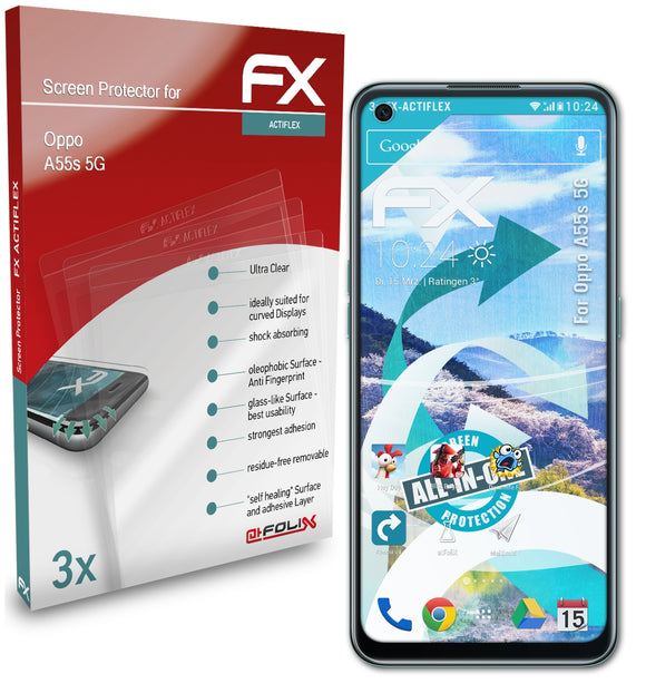 atFoliX FX-ActiFleX Displayschutzfolie für Oppo A55s 5G